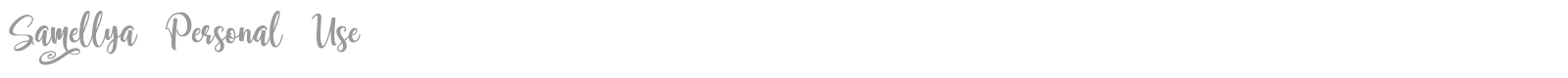 Samellya font preview